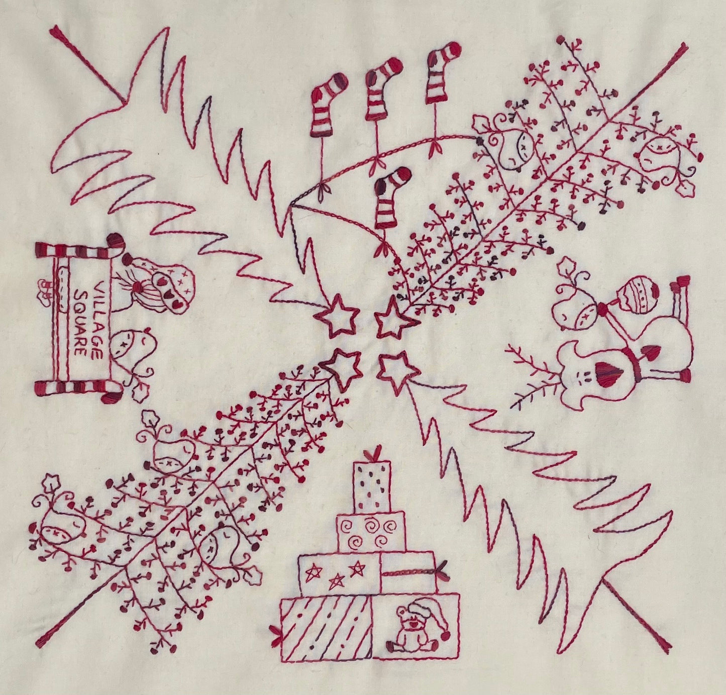 The Christmas Village block of the month pattern only