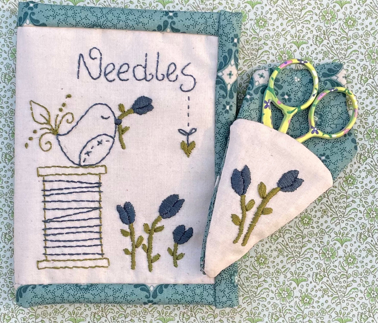 Little Tulip Needle case and Scissor Keep