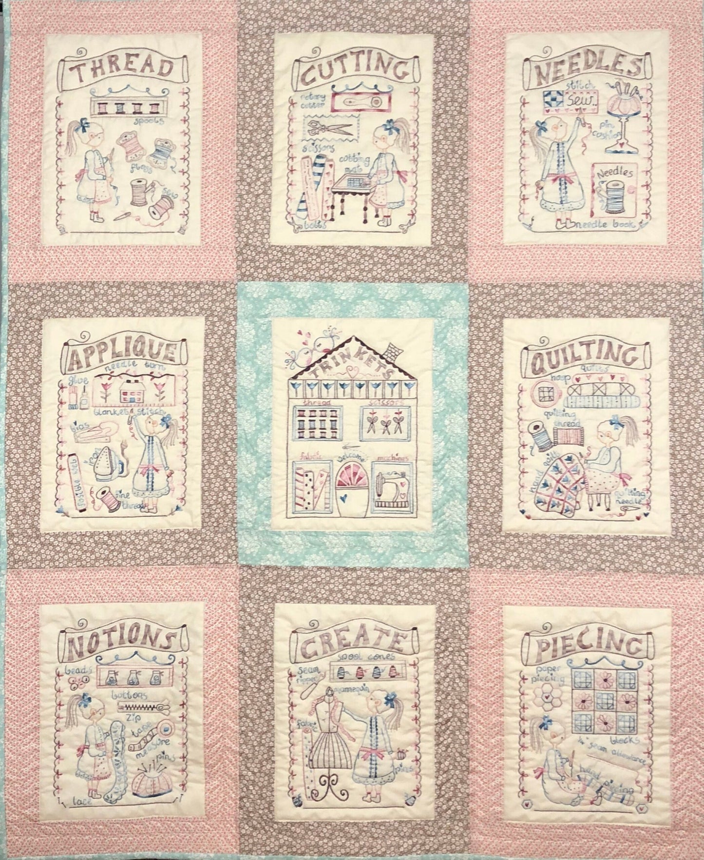 Vintage Sewing Room Pattern a month