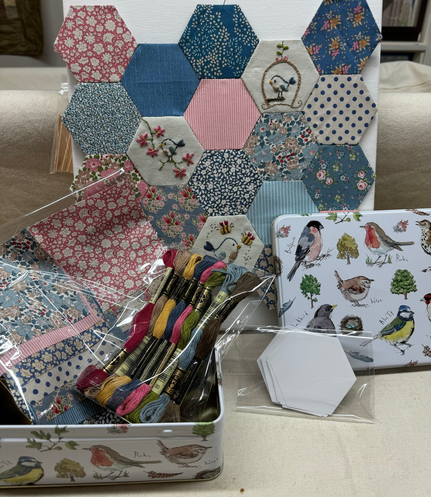 Little Bluebird Hexagons