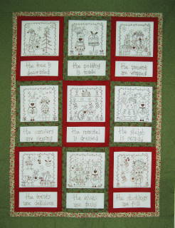 Christmas Stitchery of the month