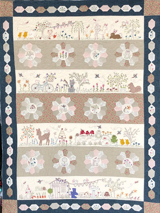 Garden Party patterns and wool felt