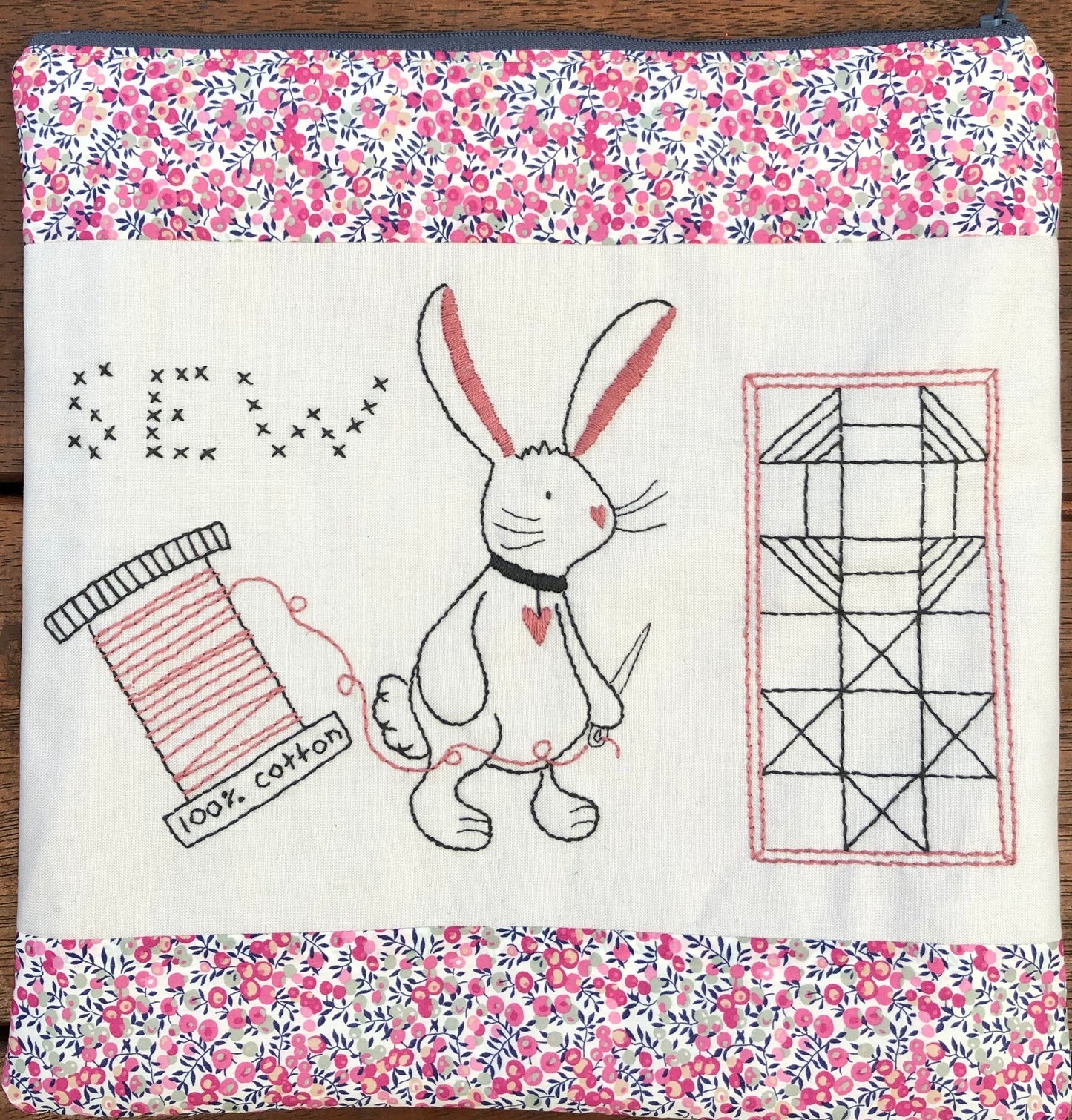 Cotton Bunny Pouch
