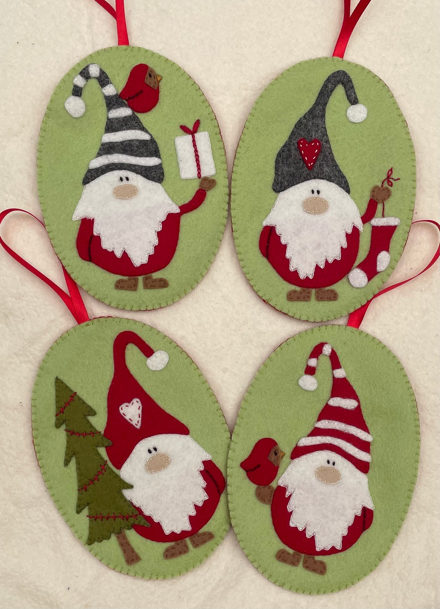 Gnome Decorations pattern and wool felt kit