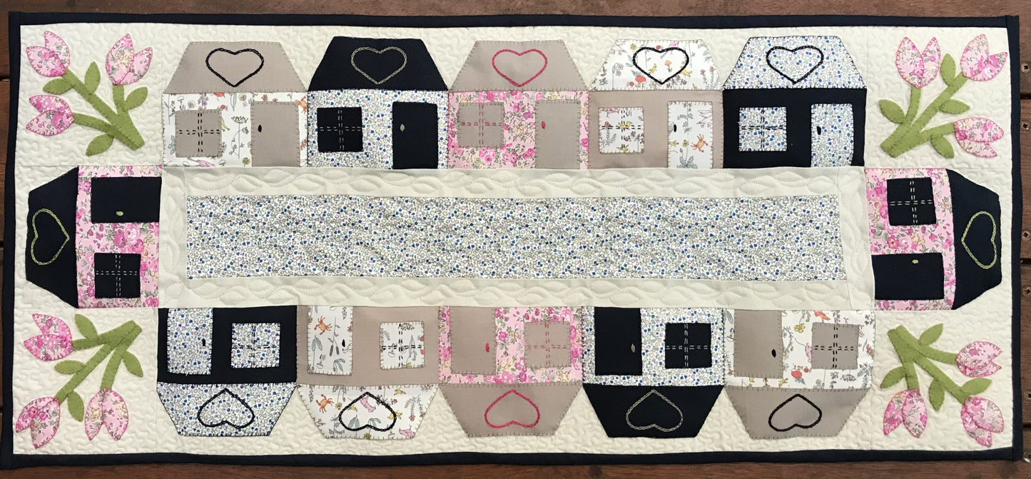 Tulip Village Table Runner and kit