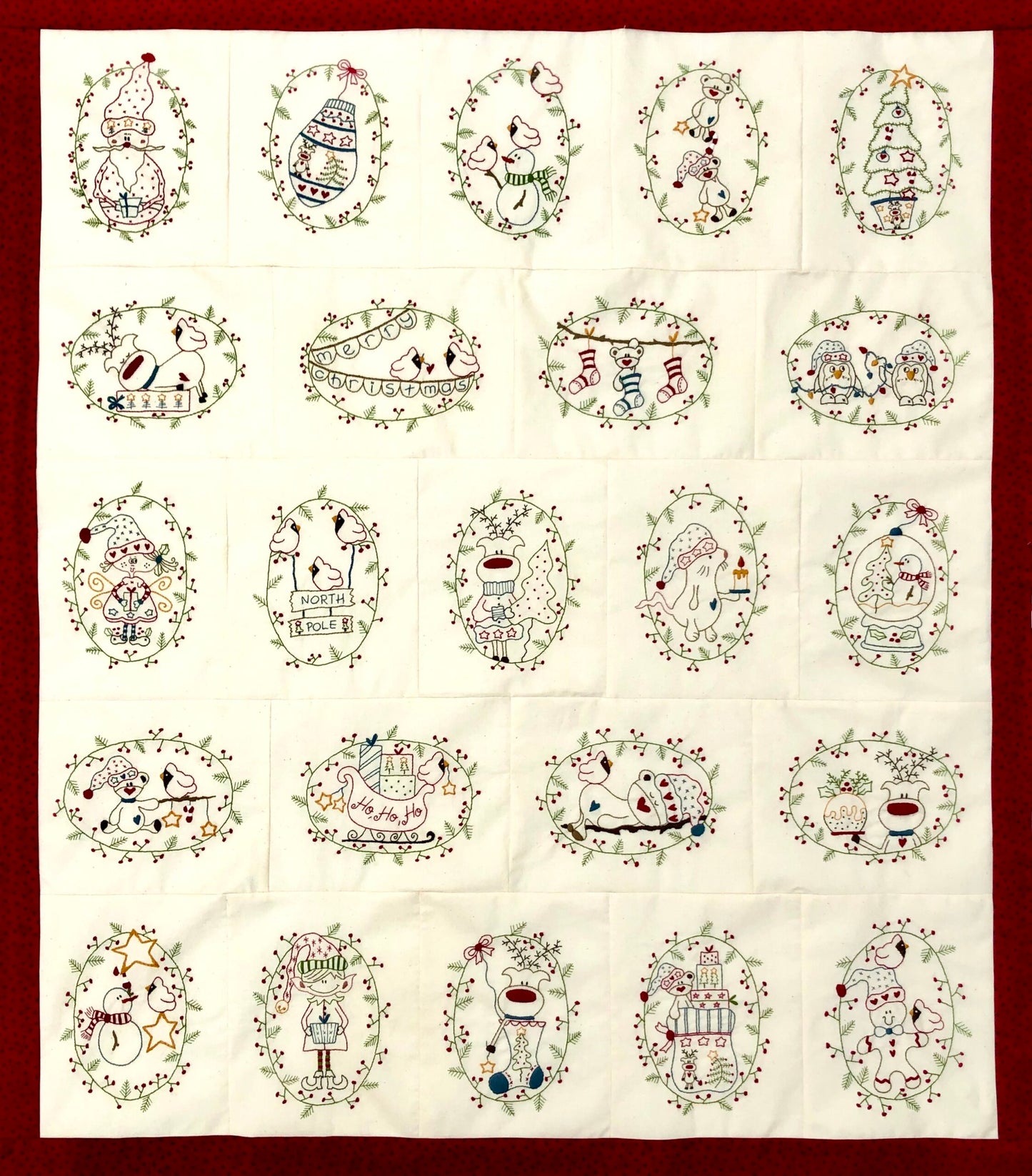Christmas Necessities stitchery of the week PDF