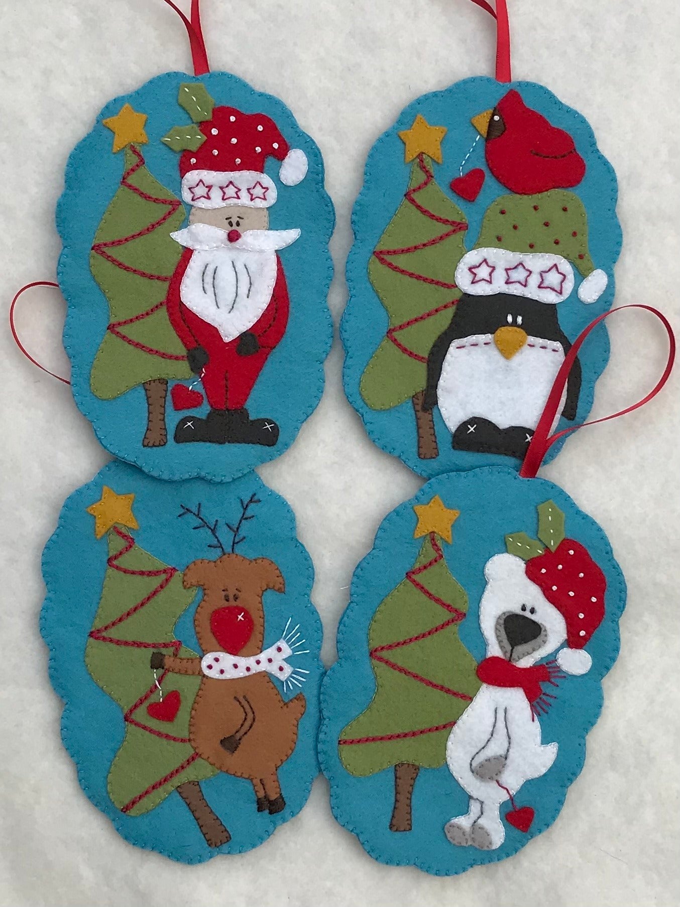 Trimming the Tree Decorations pattern and wool felt kit