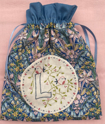 Alphabet birds pattern