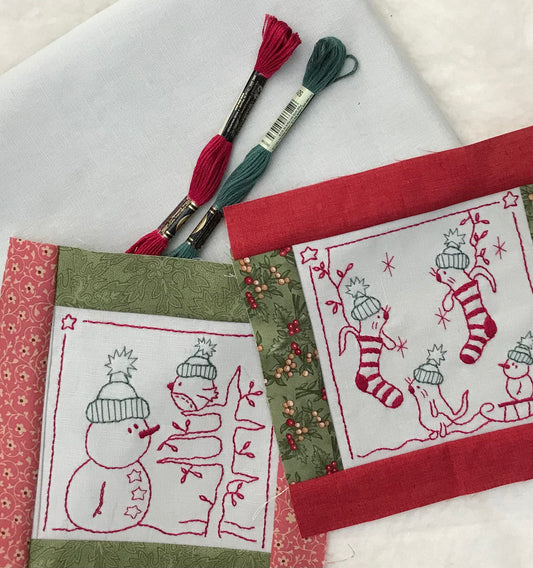 Beanie Season linen and thread pack