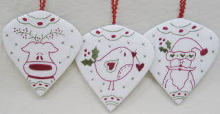 Holly Berry Ornaments