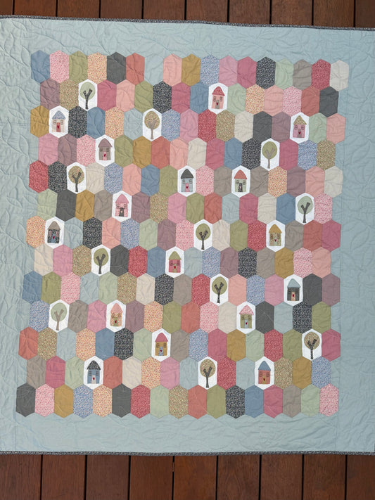 Poppys House Pattern, Template, Fabric