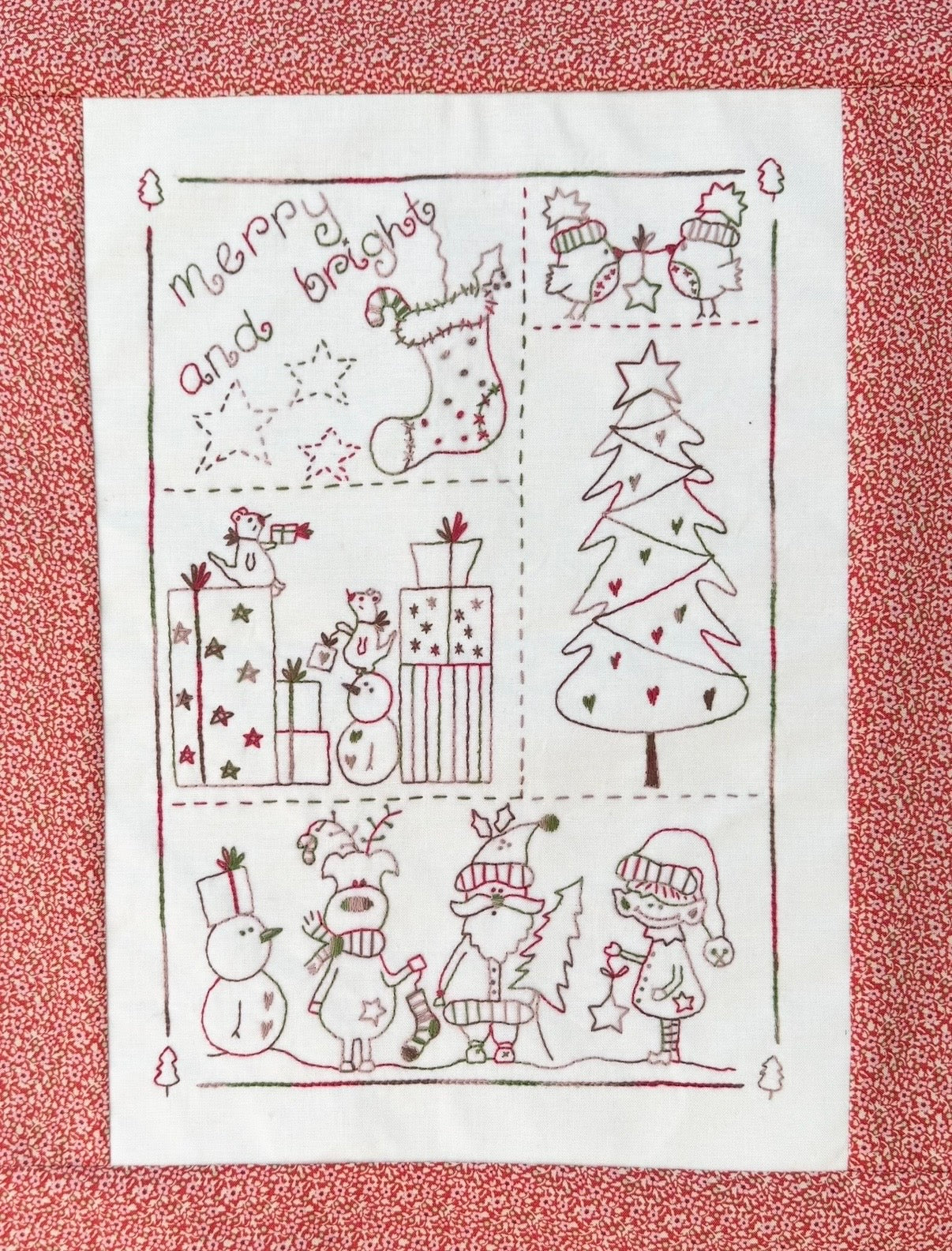 A Star for Christmas pattern, stitchery and thread