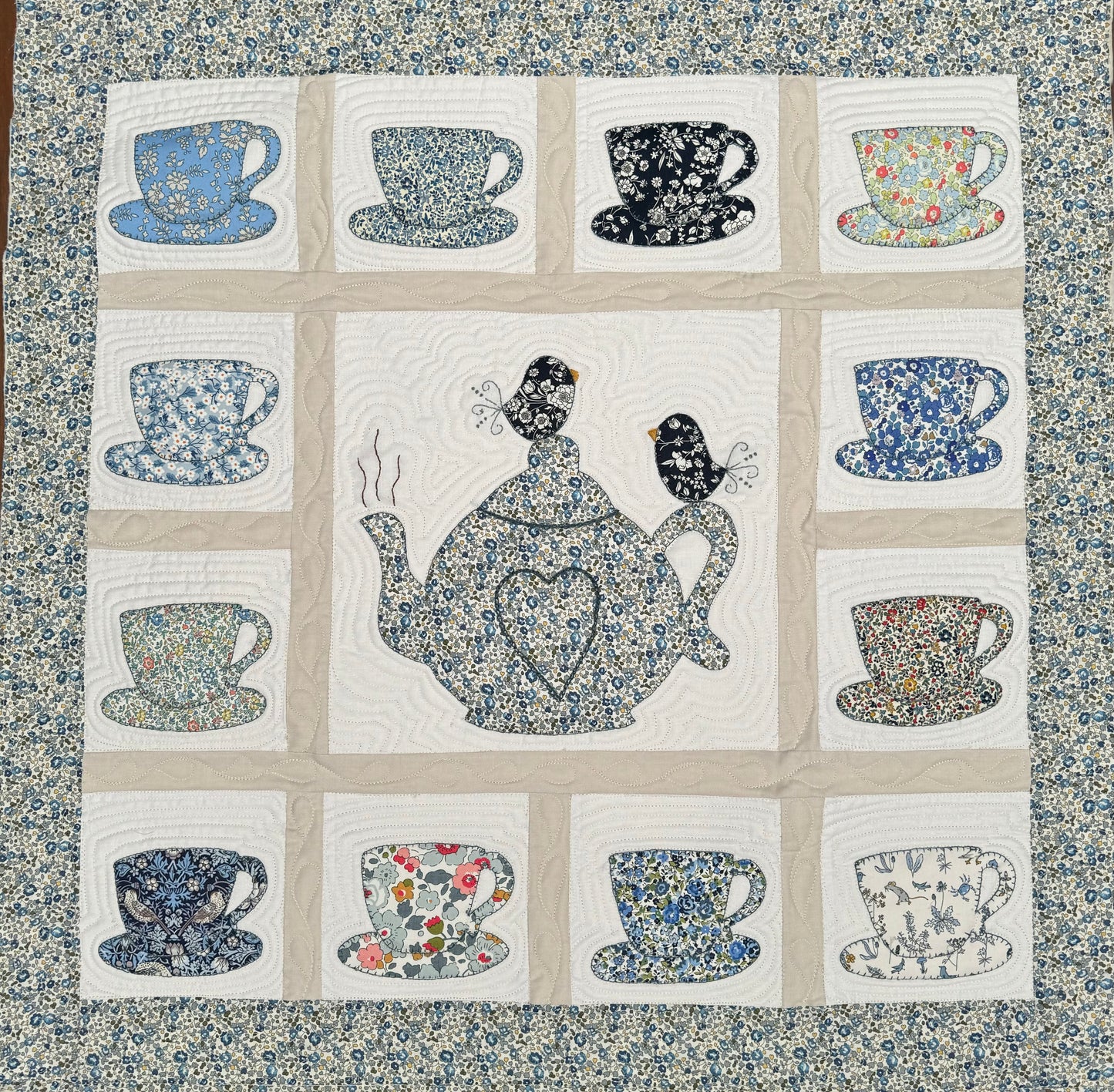Liberty Teacups pattern