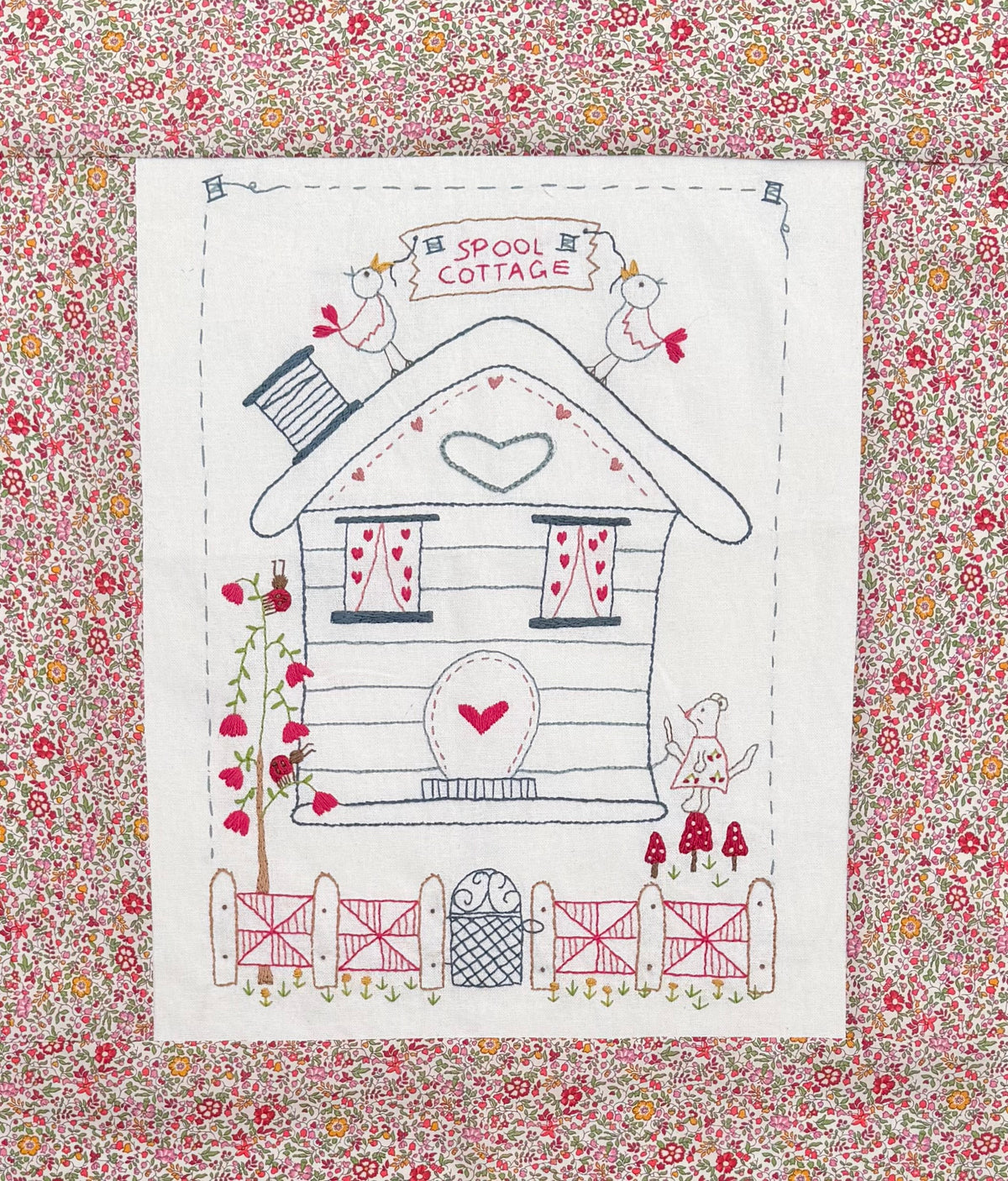 Patchwork cottage blue version