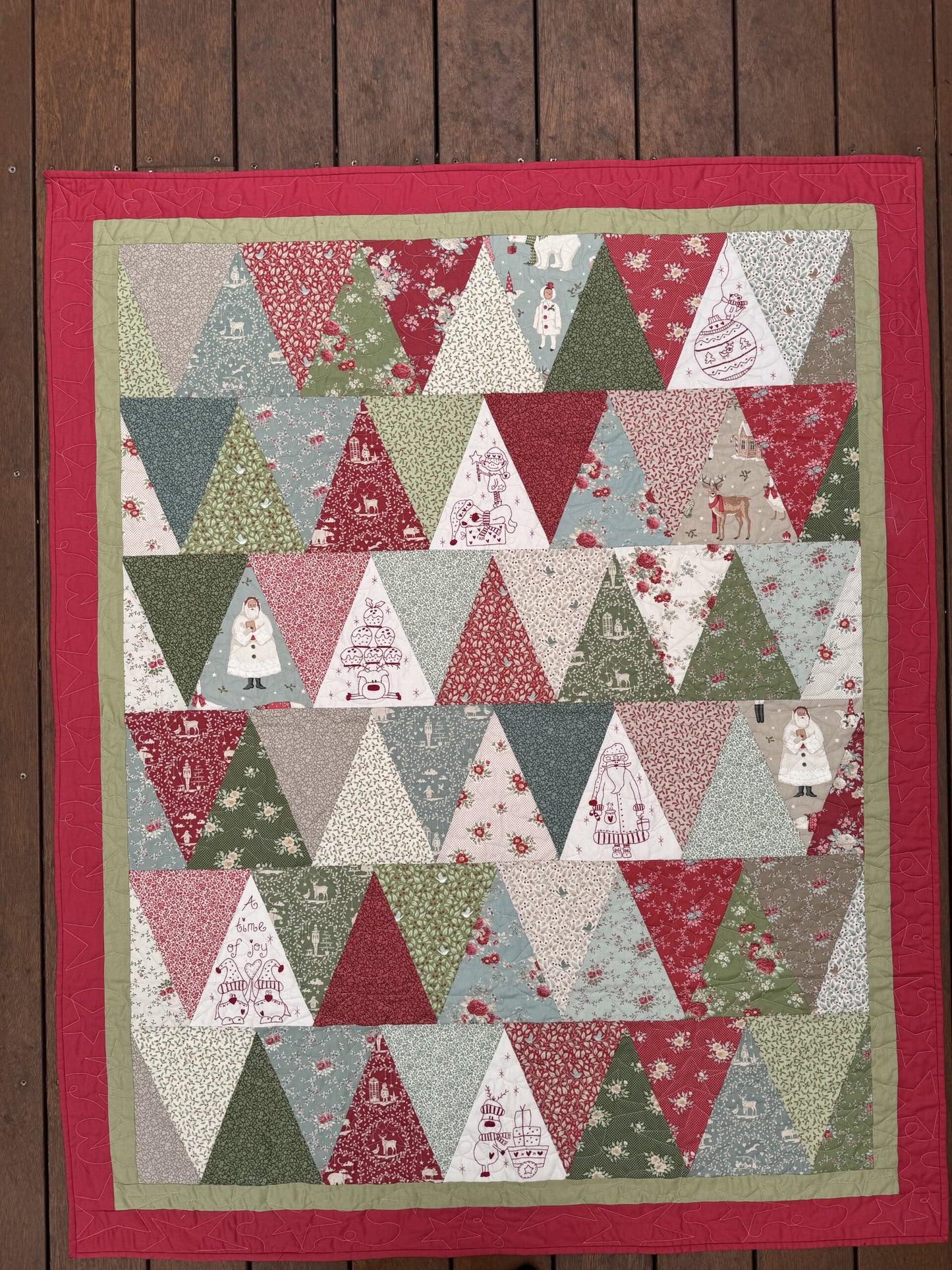 Merry Little Christmastime Pattern, Template and fabric kit