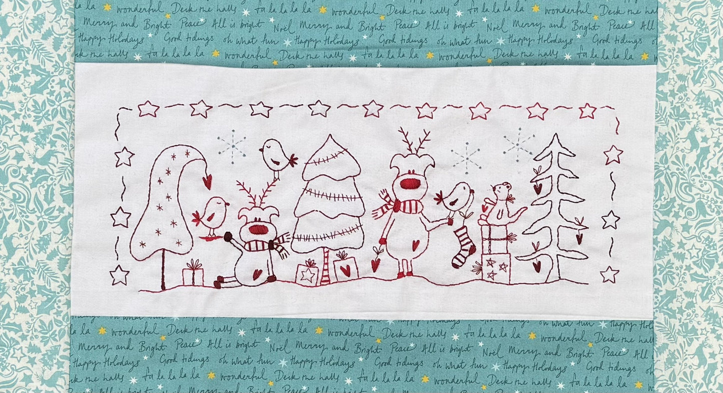 Gathering around the Christmas trees