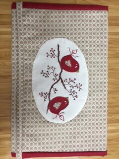 Birds and Berries sewing pocket