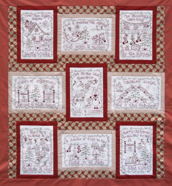 The Night before Christmas pattern per month