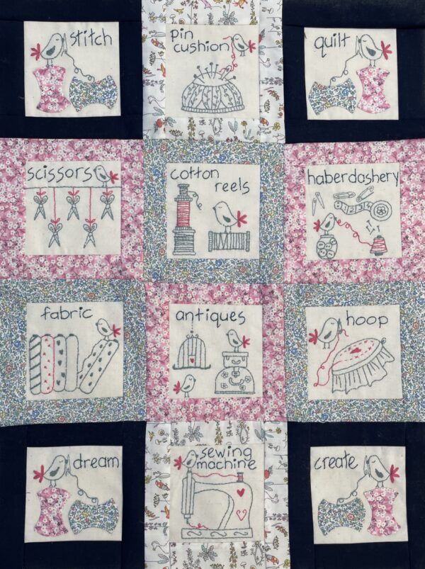 Stitch, Quilt, Dream, Create pattern