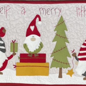 A Gnomie Christmas pattern and fabric and wool felt kit