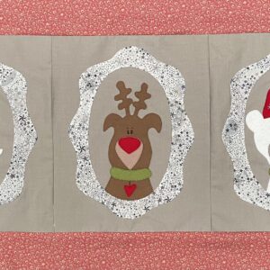 A Christmas Portrait table runner pattern and kit