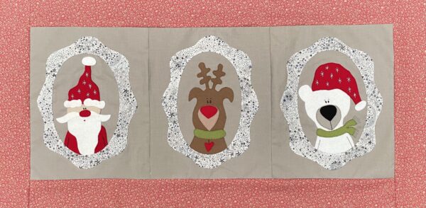 A Christmas Portrait table runner pattern and kit