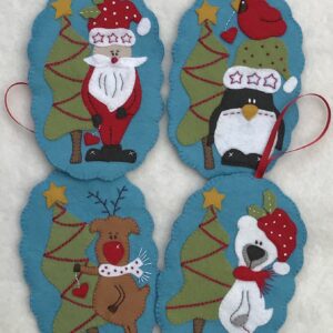 Trimming the Tree Decorations pattern and wool felt kit