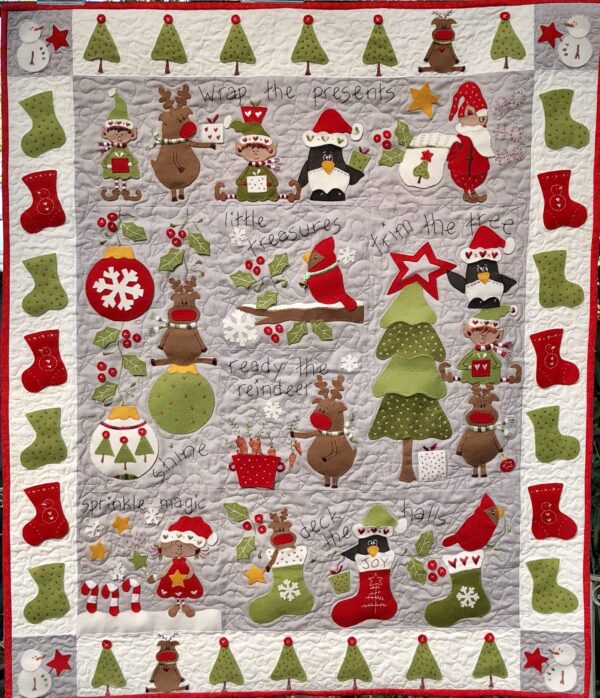 Trim the Tree pattern and felt per month