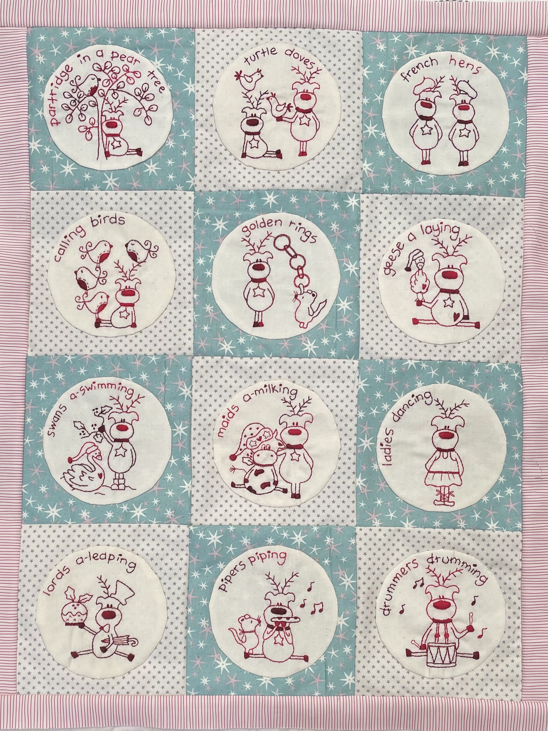 The Twelve Days of Rudolph pattern and kit