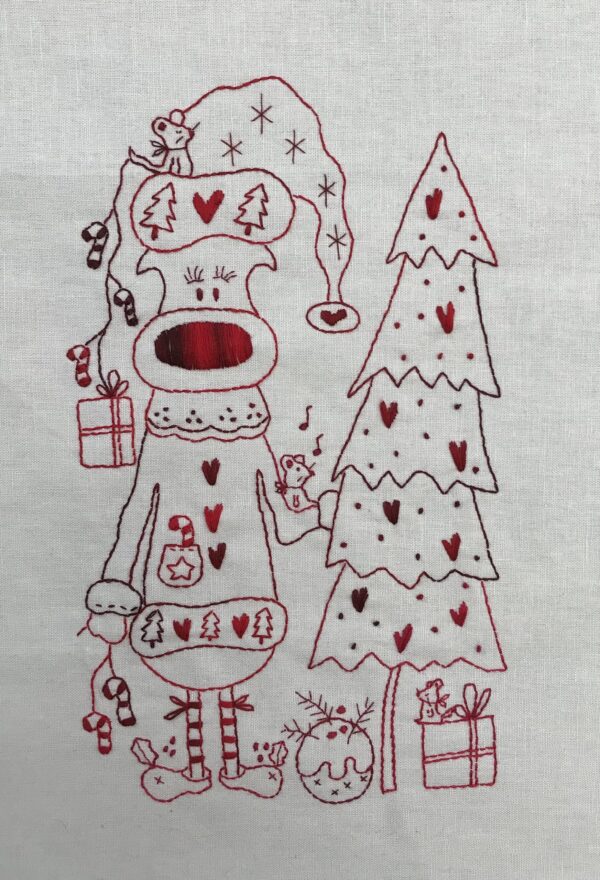 Miss Mable pattern and print on linen
