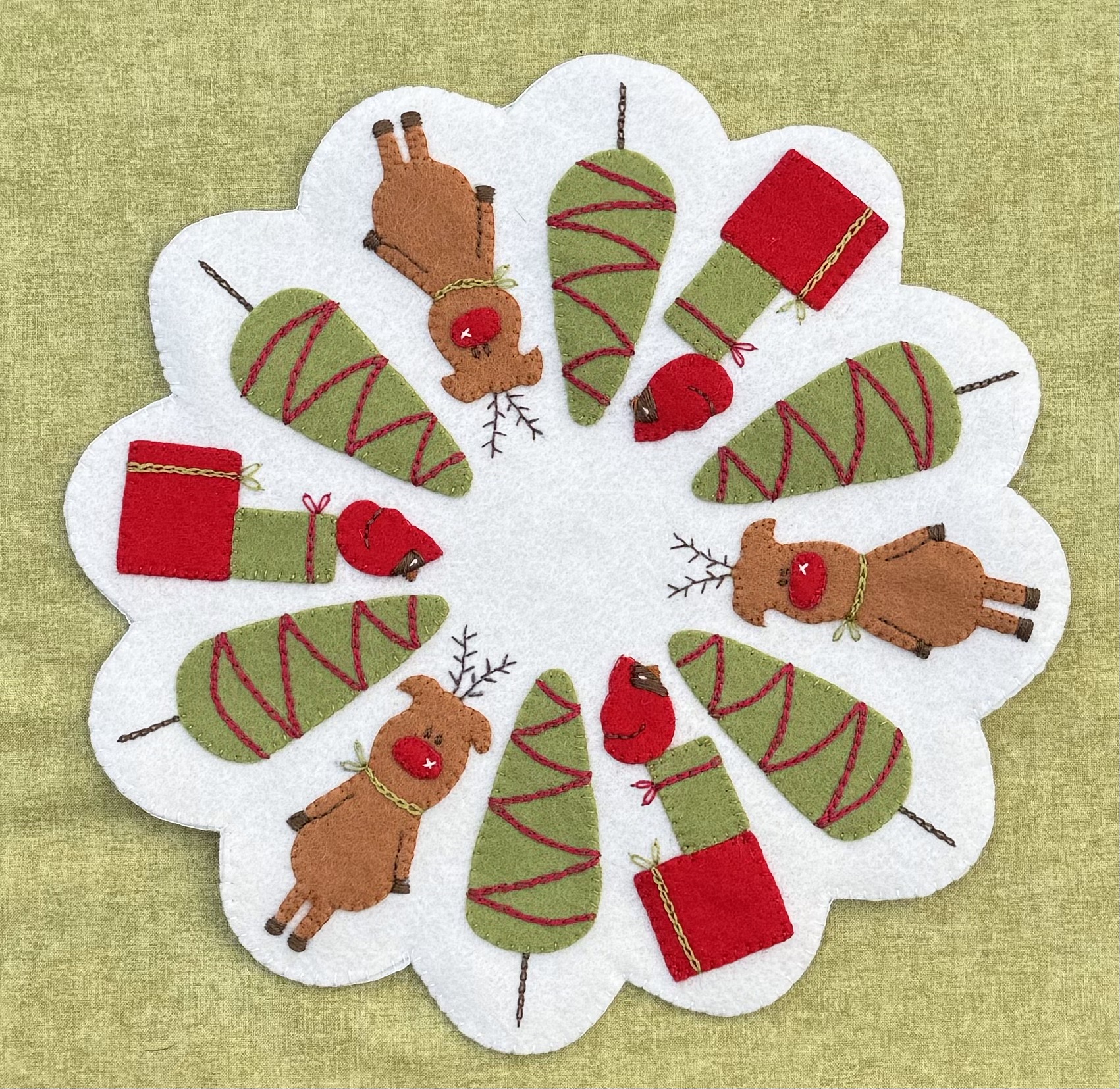Rudolph’s Candle Mat pattern