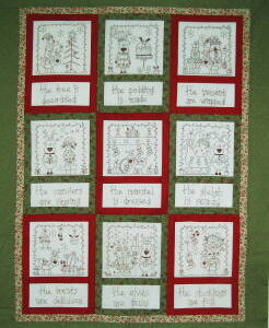 Christmas Stitchery of the month