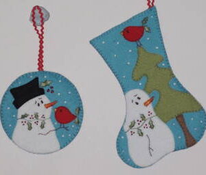 Frosty Mini Stocking and Ornament